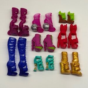 Monster High Doll Shoes Set Of 8 (D2)